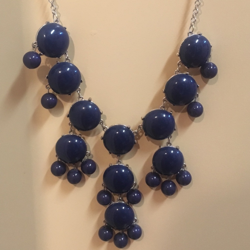 Blue statement necklace